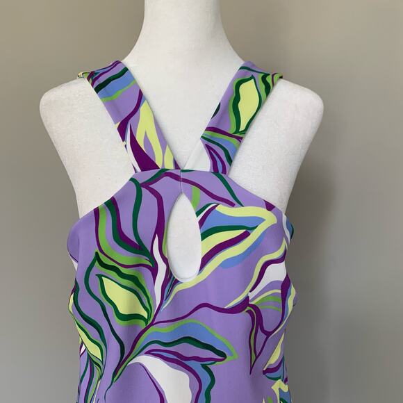 Boston Proper sleeveless sheath dress keyhole front shelf bra unlined size Small - Picture 3 of 9